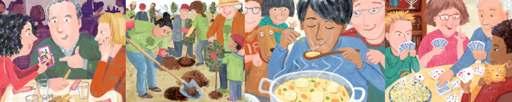 Prompts for family members to reflect on their family relationships