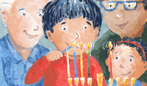 Hanukkah Newsletter 2024 Zemke Artwork