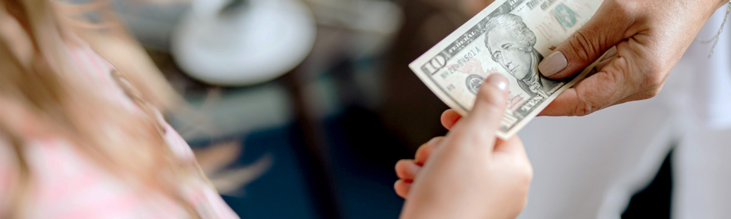 A child finds a lost $10 bill and must decide what to do. This activity explores the Jewish value of returning lost property — Hashavat Aveidah.